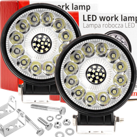 2X LAMPA ROBOCZA HALOGEN SZPERACZ LED 96W 9-36V 6500K 9600LM HOMOLOGACJA