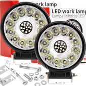 2X LAMPA ROBOCZA HALOGEN SZPERACZ LED 96W 9-36V 6500K 9600LM HOMOLOGACJA
