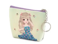 Mały portfelik - etui dziewczynka w niebieskiej sukience