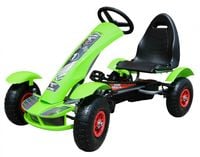 Gokart na pedały Racing XL Zielony Pompowane koła Regulacja fotela