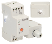 Czujnik Zmierzchu Sonda Zewnętrzna IP65 Automat Zmierzchowy LED Montaż DIN