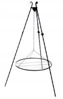 Grill trójnóg 185 cm Ruszt chromowany 60 cm z łańcuszkami mocny wyrób PL