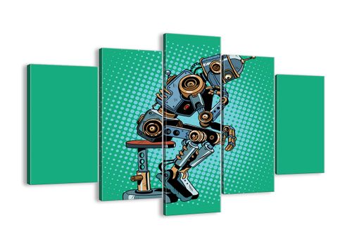 Obraz Na Płótnie - Robot Myślenie - 150X100 Cm - Ea150X100-3194 na Arena.pl