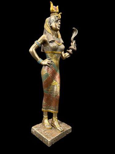 EGIPSKA BOGINI - HATHOR TRZYMAJĄCA WĘŻA VERONESE  (WU76710A4) na Arena.pl