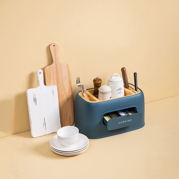 Wielofunkcyjne Pudełko Do Przypraw - Organizator - Pojemnik (Niebieski) zdjęcie 3