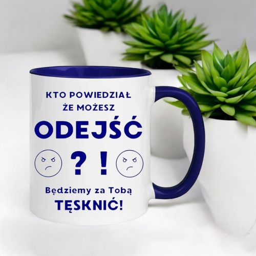 KUBEK NA POŻEGNANIE KOLEŻANKI KOLEGI Z PRACY ŚMIESZNY PREZENT na Arena.pl