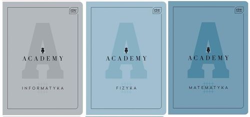 Zestaw zeszytów tematycznych Academy A5 INTERDRUK 9 sztuk + notes A6 gratis na Arena.pl