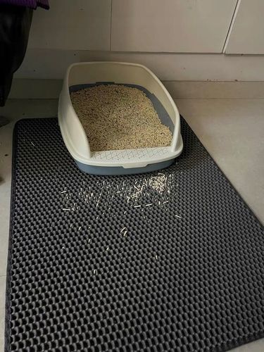 Mata wycieraczka pod kuwetę 60x45 szara Praktyczne rozwiązanie na żwirek! na Arena.pl