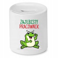 Dla Pracownika Skarbonka Żajebisty Pracownik Z Nadrukiem Ze Zdjęciem