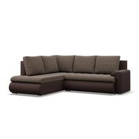 NAROŻNIK FORESTA XL BRĄZOWY CAPPUCCINO KANAPA Rozkładana Rogówka Wygodna