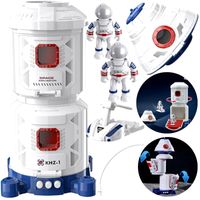 Stacja Kosmiczna Rakieta Prom Kosmiczny Kosmos 2x Kosmonauta Zestaw Space
