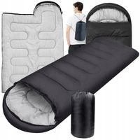 ŚPIWÓR TURYSTYCZNY CIEPŁY MUMIA KOŁDRA LEKKI POKROWIEC Z KAPTUREM 2w1