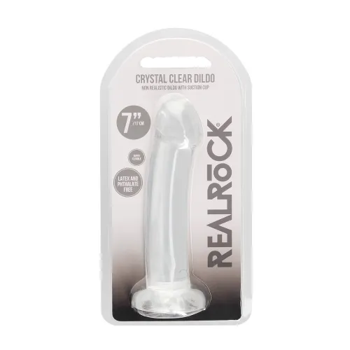 realrock crystal clear model 17 cm z przyssawką - transparentny na Arena.pl