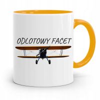 Kubek Żółty Prezent Dla Chłopaka Odlotowy Facet Z Nadrukiem Ze Zdjęciem