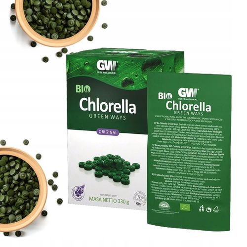 BIO Chlorella Green Ways 330 g 1320 tabletek = 3 saszetki 110g 440 tabletek na Arena.pl