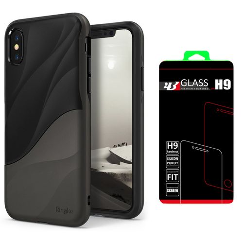 REARTH RINGKE WAVE Apple iPhone X - METALLIC CHROME +szkło na Arena.pl