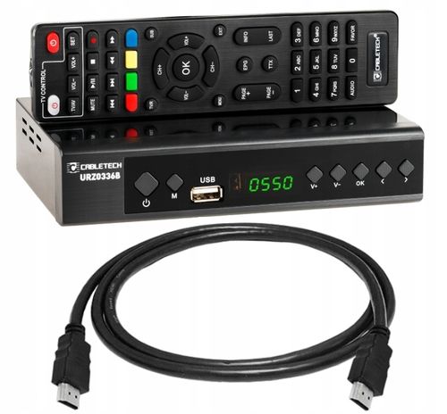 Tuner DVB-T2 DVB-C Hevc H.265 10bit dekoder tv naziemnej Cabletech na Arena.pl