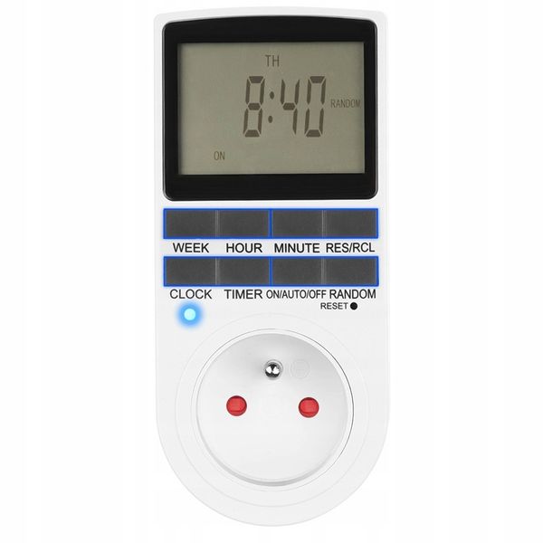 Profesjonalny HQ Włącznik Programator Czasowy Wyłącznik Timer Lcd zdjęcie 6