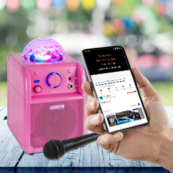GŁOŚNIK BLUETOOTH LED RGB 50W+ MIKROFON KARAOKE zdjęcie 2