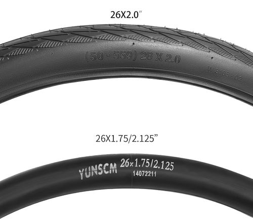 Zestaw 2 opon rowerowych YunSCM 26x2.0 z dętkami AV 32 mm do MTB na Arena.pl