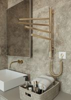 ELNA Grzejnik łazienkowy elektryczny Wertykal 4 Gold RUCHOME PRZĘSŁA