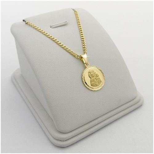 ZŁOTY ŁAŃCUSZEK Z MEDALIKIEM 925 DLA DZIEWCZYNKI, CHŁOPCA KOMUNIA, CHRZEST na Arena.pl