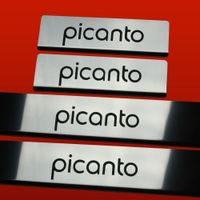 Listwa progowa KIA PICANTO MK2 Stal nierdzewna 304 połysk 4szt