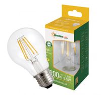 Żarówka LED E27 8,5W GLS COG barwa neutralna przezroczysta WOJ14596 SPECTRUM LED
