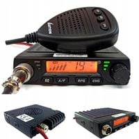 RADIO CB LUITON LT-198 MINI ASQ 12V/24V ZALUTOWANY WTYK ZAPALNICZKI AM FM