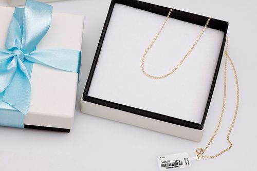 złoty łańcuszek 333 splot typu pancerka (curb chain) 42cm na Arena.pl