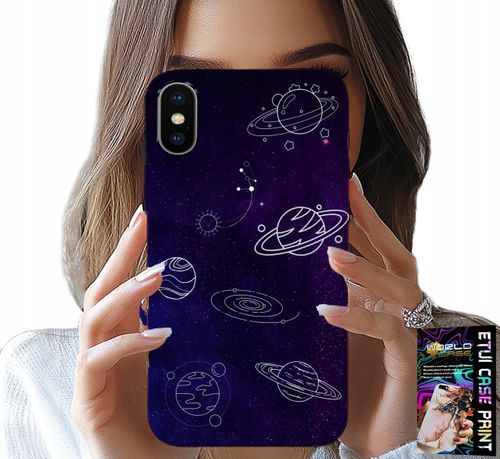 ETUI DO IPHONE X / XS - KOSMOS PLANETY GWIAZDY GALAKTYKA WZORY na Arena.pl