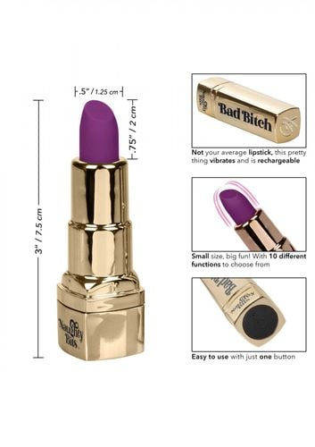 bad bitch lipstick vibrator gold na Arena.pl