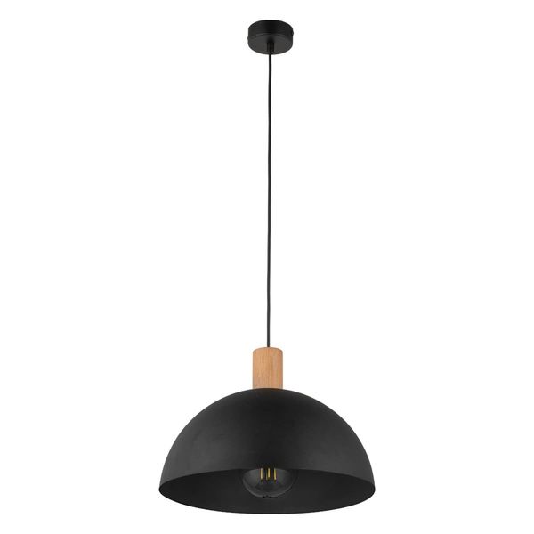 Wisząca lampa salonowa Oslo 4852 TK Lighting skandynawska drewniana czarna zdjęcie 2