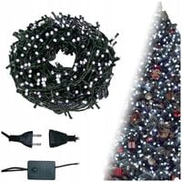 LAMPKI CHOINKOWE ŚWIATEŁKA 500led BIAŁE ZIMNE ~35 M WEWNĘTRZNE ZEWNĘTRZNE