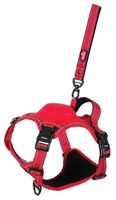 Szelki dla psa z wbudowaną smyczą automatyczną Zolux Easyride XL czerwone