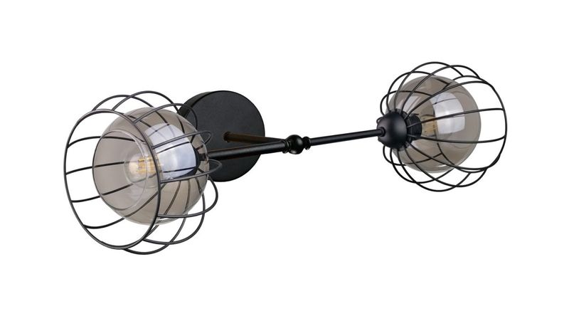 Kinkiet 2xE27 SOLO BLACK zdjęcie 1