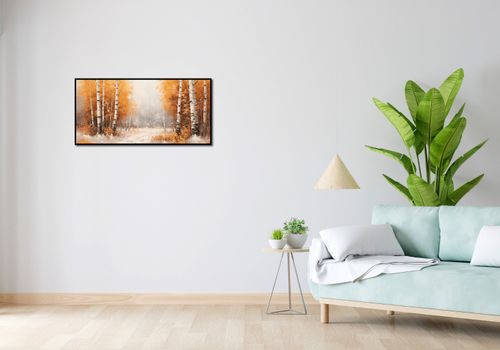 Plakat 91,3x44,5cm Jesienne Brzozy na Arena.pl