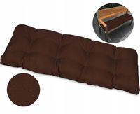 Brązowa 140x50 poduszka na huśtawkę ławkę ogrodową