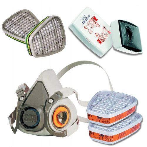 Maska 3M 6200/6300 półmaska M/L do filtrów 6051 6055 6057 6059 6099 6035 na Arena.pl