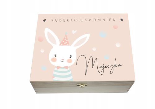 PUDEŁKO WSPOMNIEŃ PREZENT na CHRZEST ROCZEK nadruk UV z metryczką na Arena.pl