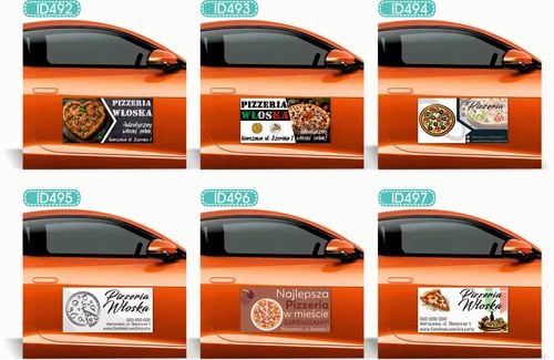 Magnes na samochód reklama magnetyczna 60x30 cm PELLET OPAŁOWY różne wzory na Arena.pl