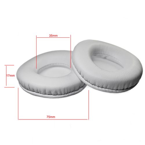 nauszniki gąbki do słuchawek 7,5cm 75mm białe MKF-N-018 na Arena.pl