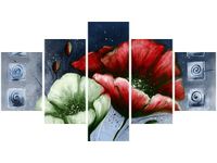 OBRAZ CZERWONE ZIELONE MAKI