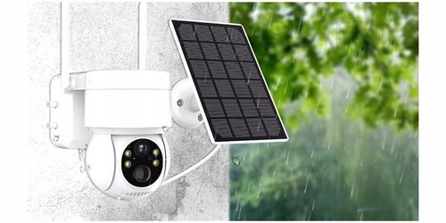 ZEWNĘTRZNA KAMERA SOLARNA OBROTOWA IP WIFI 4MP FULL HD DO MONITORINGU KARTA na Arena.pl