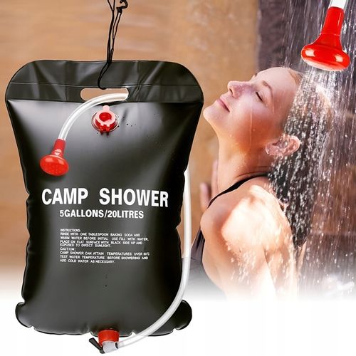 PRYSZNIC TURYSTYCZNY SOLARNY KEMPINGOWY POLOWY POD NAMIOT NA BIWAK 20L na Arena.pl