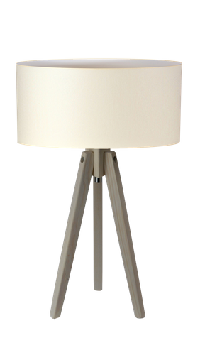 Lampka stojąca SABA biała + abażur na Arena.pl