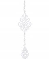 Z1 biel GIRLANDA zawieszka ozdoba AŻUR dekor firan