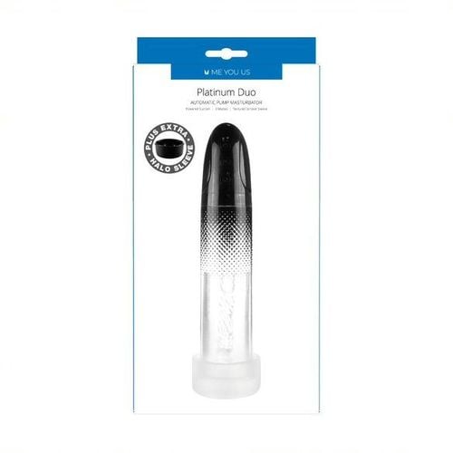me you us platinum duo automatic pump masturbator clear/black na Arena.pl