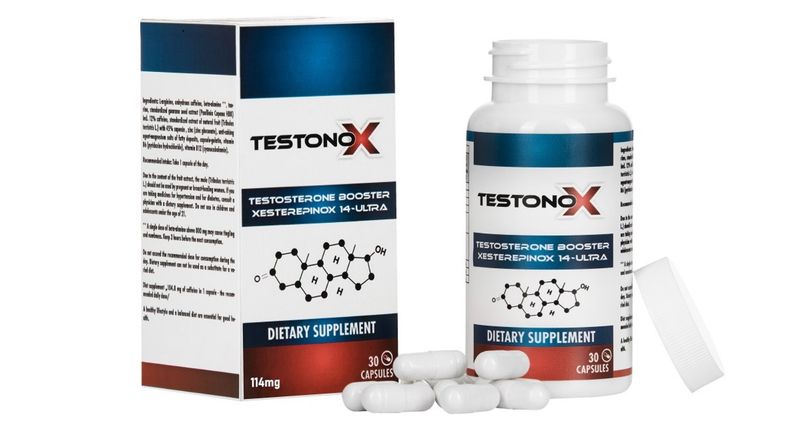 TestonoX tabletki na masę silny booster testosteronu 30 kaps! zdjęcie 3