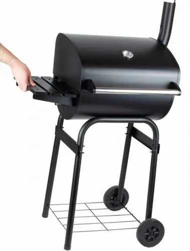 WĘGLOWY GRILL OGRODOWY pokrywa TERMOMETR kółka na Arena.pl